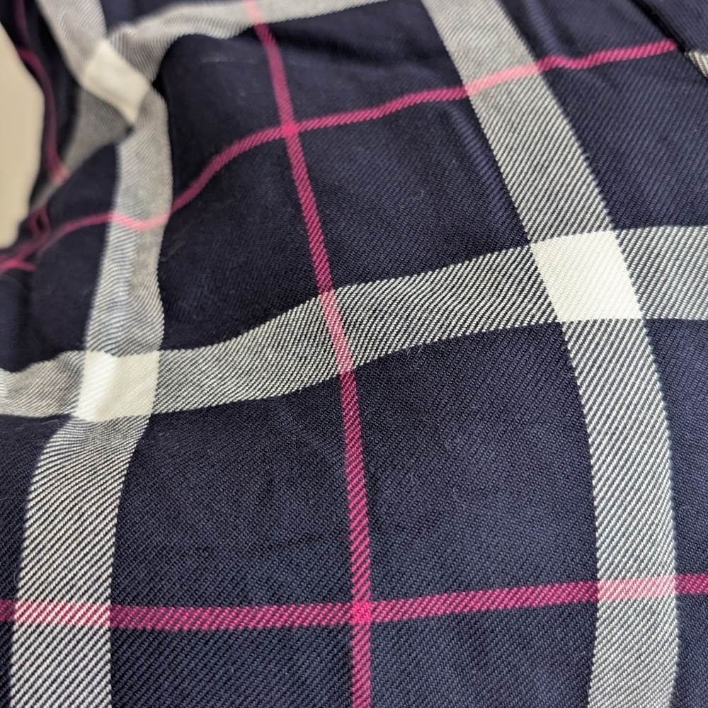 VTG Navy & Pink Plaid Double Breasted‎ Blazer - Picture 13 of 13